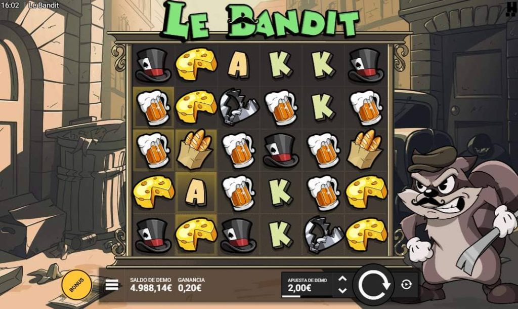 Le Bandit slot en casino.